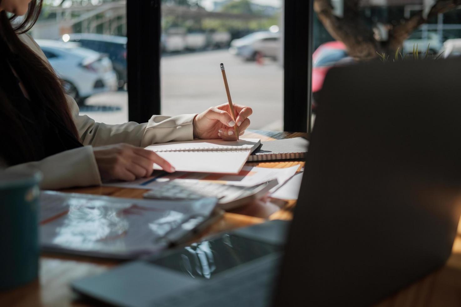 Workshop participants working together on financial planning exercises