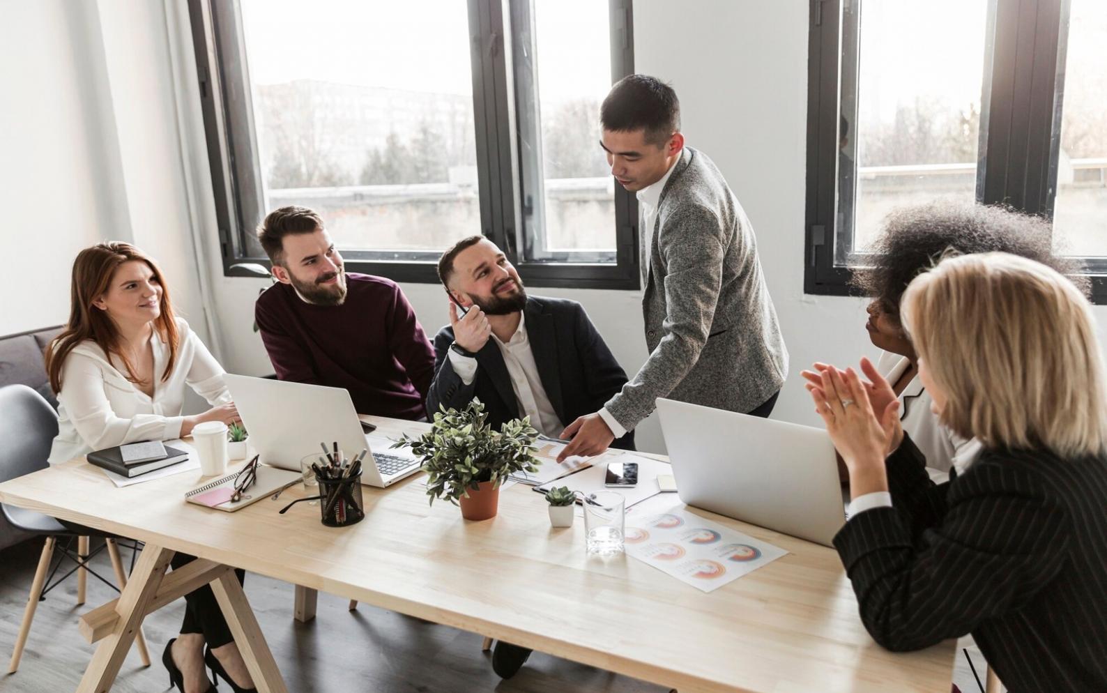 Online webinar session showing presenter and shared financial documents